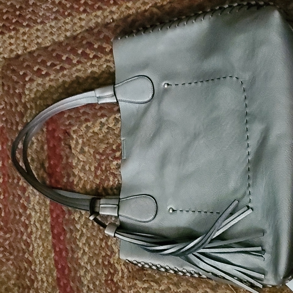 Vegan leather tote